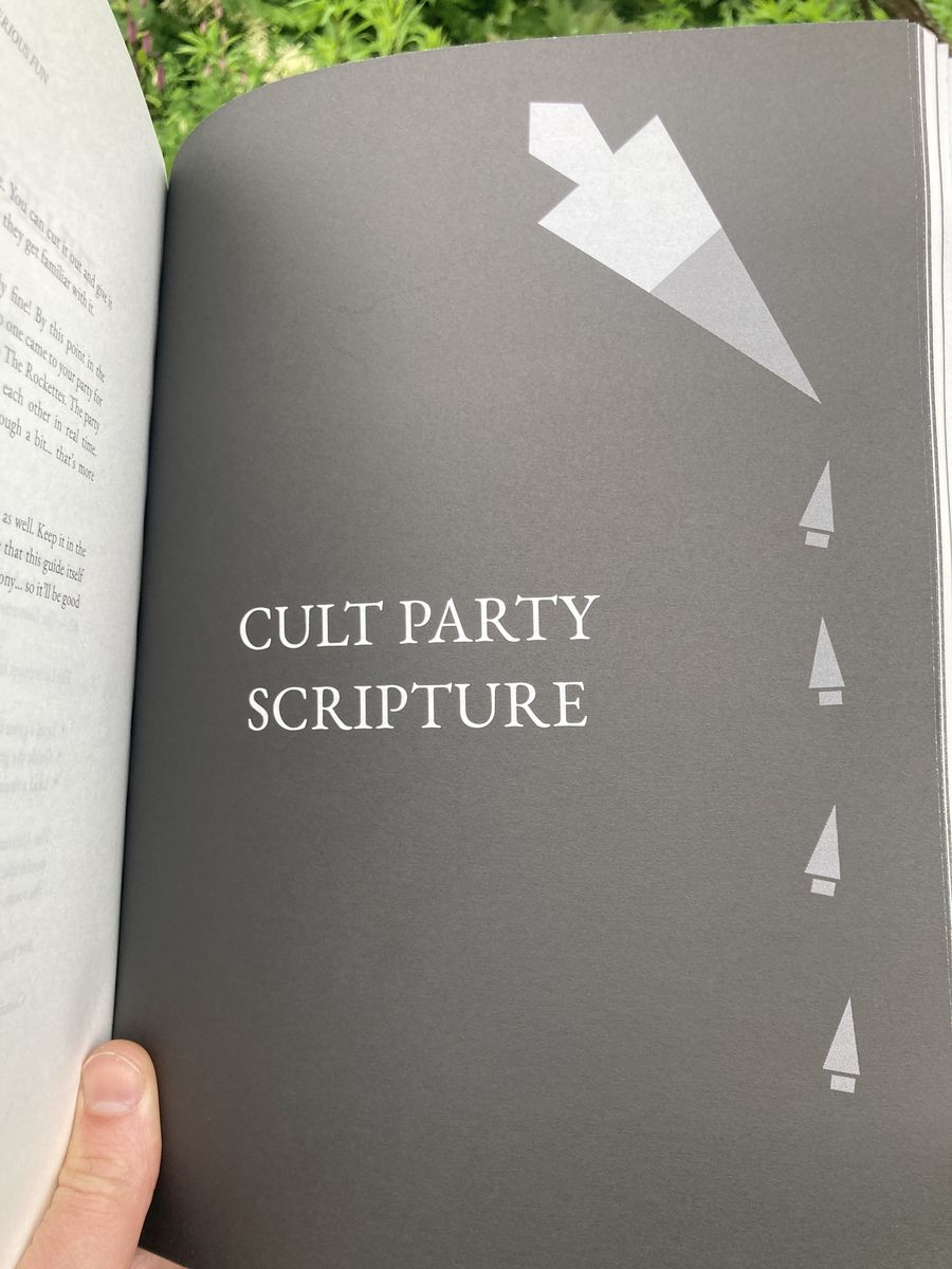 Cult Party Scripture — a section divider from the guide